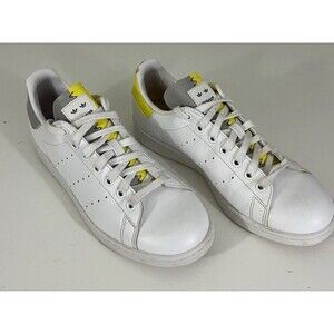 Adidas Originals Stan Smith Shoes Sneakers White Yellow Size 8.5M Streetwear